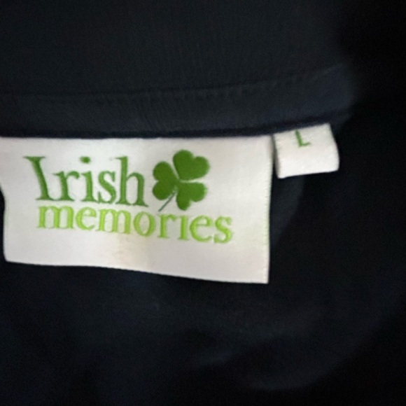 Irish memories, black short sleeve with leprechaun on the front - Picture 6 of 7